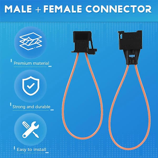 MOST Fiberoptisk Loop Bypass Hann/Hunn Tilkoblingssett Adapter