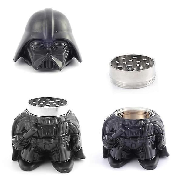 2025 1 stk. Black Warrior Urtekværn Star Wars Darth Vader Urteknuser Håndkværn_Særtilbud
