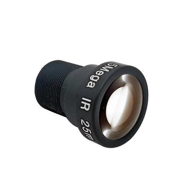 HD 5MP M12 Lång CCTV-kameralins 35mm 5 Megapixel Lins för AHD Analog IP Säkerhetskamera Svart