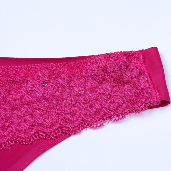 6-pack Seamless half-string lace panties - 6 colors - XS/S