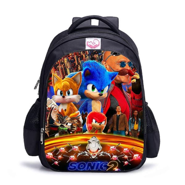 Anime Sonic Tecknad Spel Tecknad Anime Barn Ryggsäck 31 large