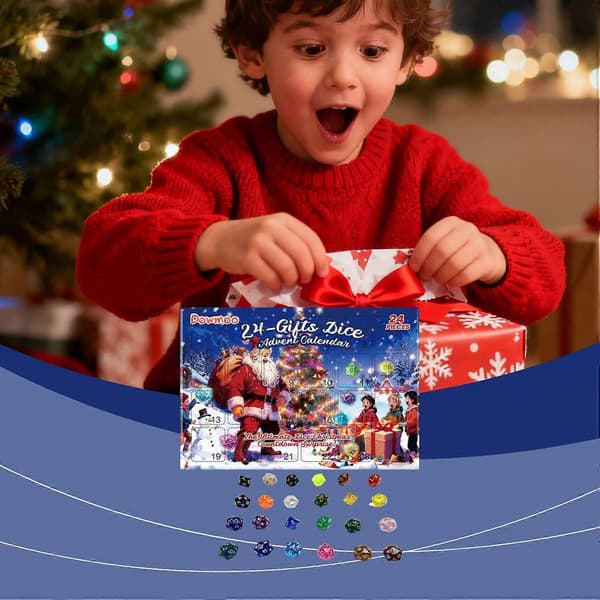 2026 1-6Set Dowmoo 24PCS Jul Tärnings Adventskalender Blindlåda Samlarobjekt Akryl Presentdekoration - 2 Multicolor 2 Set