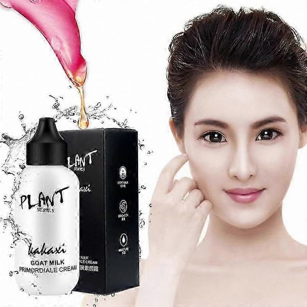 Revitalizing Goat Milk Cream Foundation with Full Coverage and Waterproof Properties for Easy Makeup Application