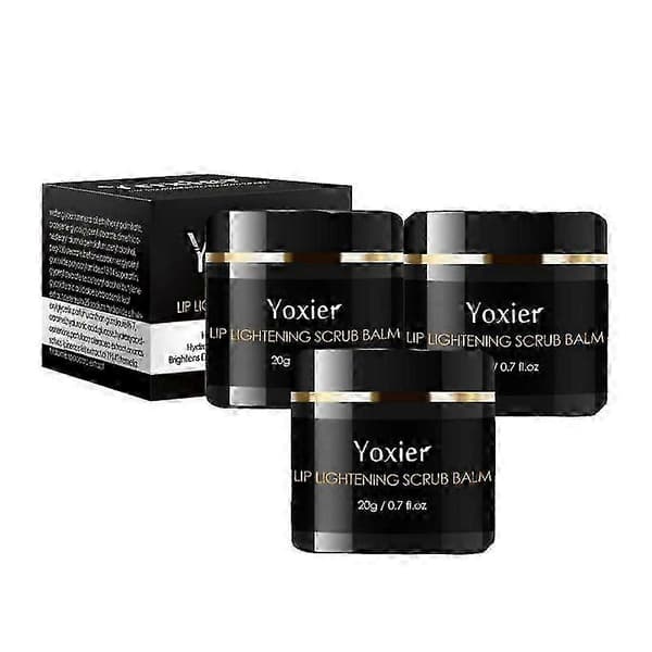 1-3x Læbeforlysende Scrub Balm Lysner Læber Hyaluronsyre 20g