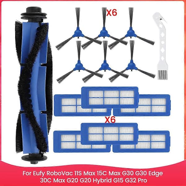 Lisävarusteet Eufy RoboVac 11S Max, 15C Max, G30, G30 Edge, 30C Max -malleihin As Shown