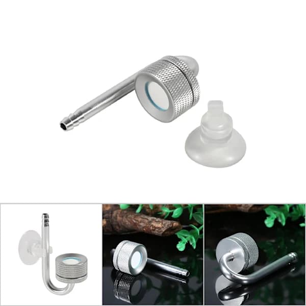 Aluminum Alloy CO2 Diffuser for Aquarium - Silver