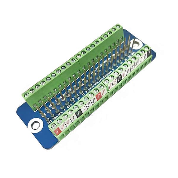 Breakout Expansion Board Industrial Terminal DIY/IoT/Automation Projects Compatible with Raspberry Pi 4B 3B+ 3B As Shown