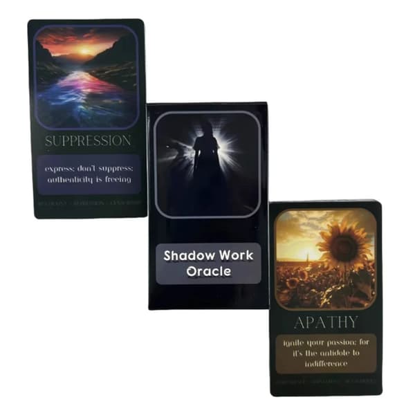 Shadow Work Oracle Cards En 33 engelsk Visions Divination Edition Deck Brettspill Tarot