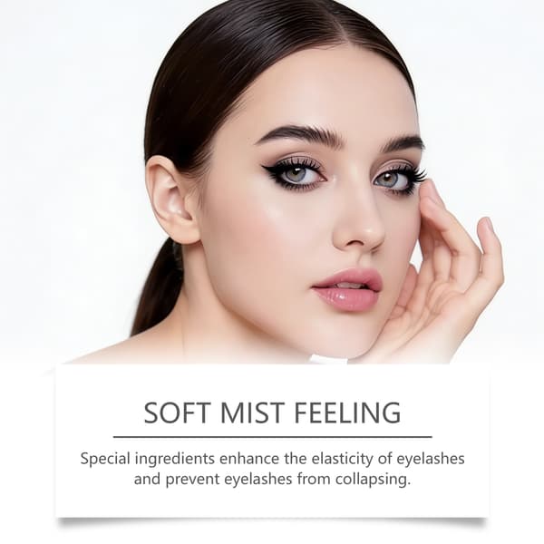 Volumizing Eyelash Mascara, Waterproof Long-lasting Mascara that Curls Lashes Without Smudging Black