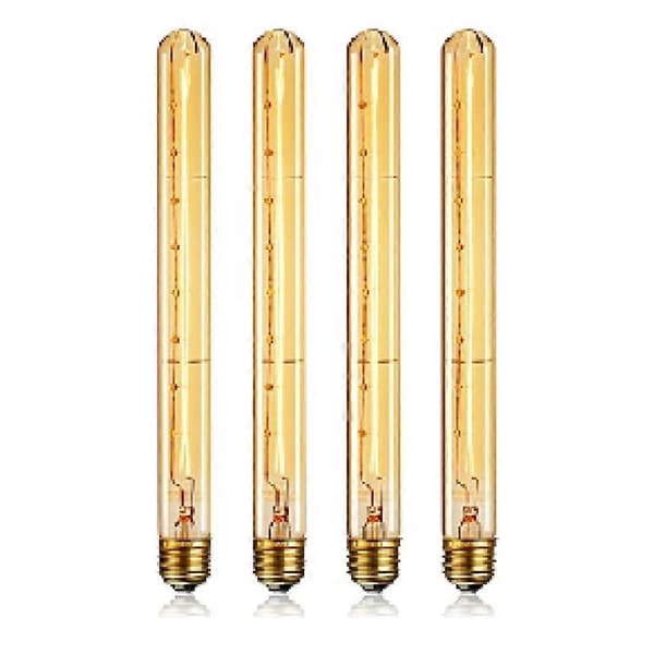Dimbar lang rørformet lyspære E27 40W Retropære 220V 4 stk 4 st