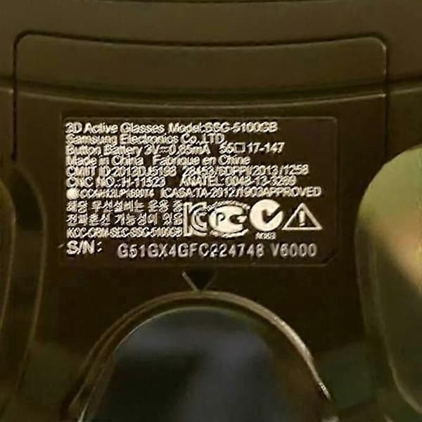 Til Samsung 3D Active Shutter-briller SSG-5100GB Kompatibel med 3D-tv'er_Kvalitetsgaver