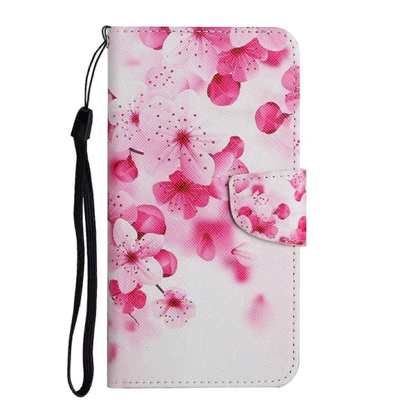 Painted Horizontal Flip Leather Case for Samsung Galaxy A33 5G (Red Flower)