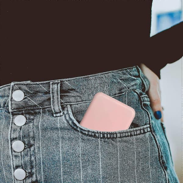 Fickspegel, 1x/3x förstoring LED Kompakt Resesminkspegel 2-sidig Rosa