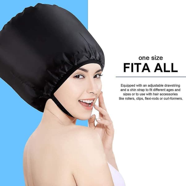 Hettehårføner, Hettehårføner for dyp pleie, krølling, tørr styling (svart)
