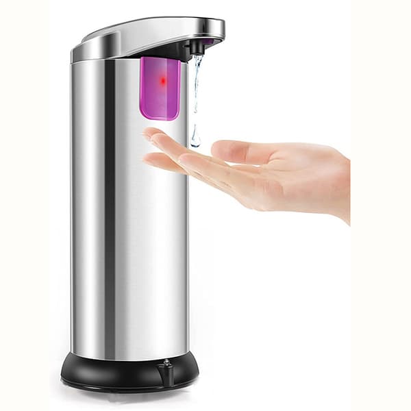 Automatisk sæbedispenser i rustfrit stål, berøringsfri sæbedispenser_Super gave