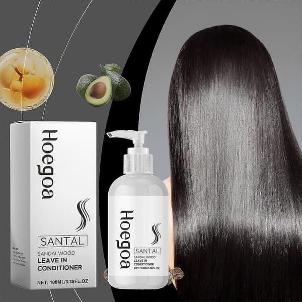 Närande Leave-In Conditioner med Sandelträolja & Vitamin E Reparerar, Ger Glans & Kontrollerar Friss