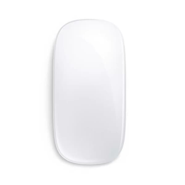 Wireless, Bluetooth, Rechargeable Bluetooth Mouse, Works with Mac or iPad; Multi-Touch Surface Silent Office Mouse, Rechargeable (White)