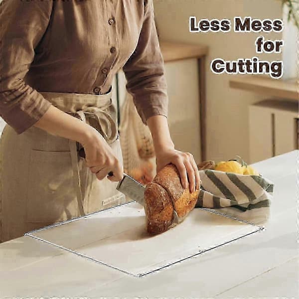 Clear Acrylic Cutting Board with Lip, Non-Slip Kitchen Countertop Protectors, Large Size