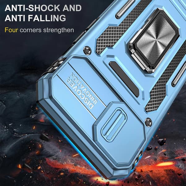 Armor PC + TPU Kamerabeskyttelse Mobiltelefondeksel (For iPhone 15)