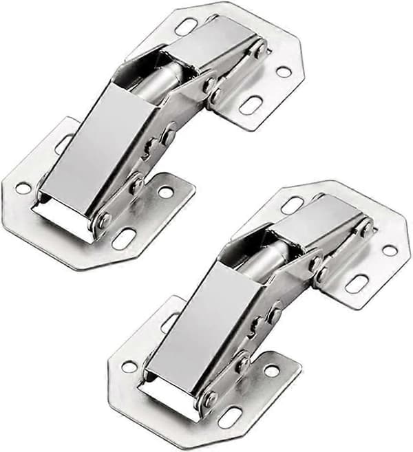 2-pack 0 graders glasdörrklämmor, ingen borrning för glastjocklek 5 mm - 8 mm
