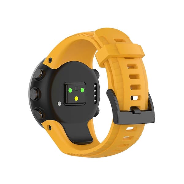Blød silikone urrem til Suunto 5 22,5 mm - Sort