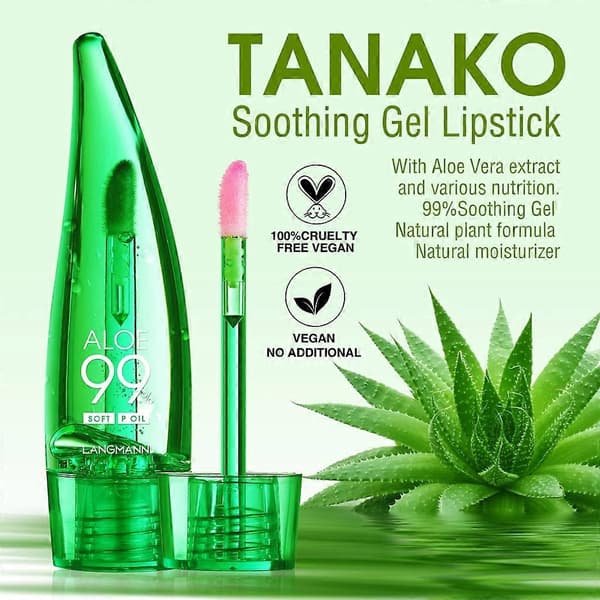 Magiskt temperaturfärgskiftande läppglans Aloe-Vera läppstift Läppfuktighetskräm