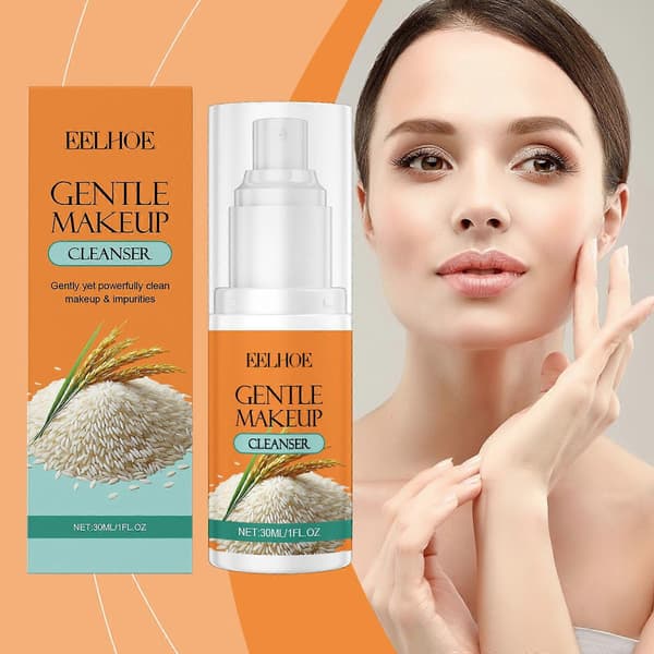 Eelhoe Ris Mild Makeupfjerner Til Ansiget Renser Skånsomt Makeup, Fugter, Hydrerer Og Opfrisker Makeupfjerner