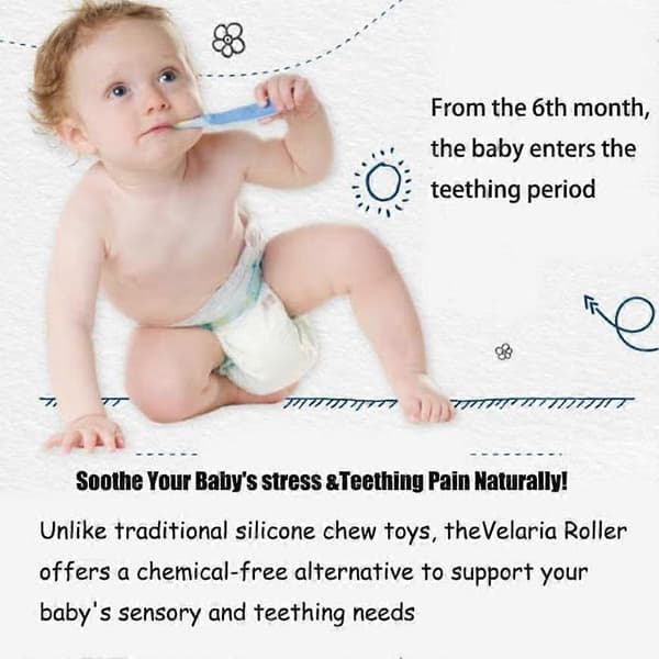 1-5 stk. Tænder Relief Roller Æterisk Olie, Teething Roller Naturlig Smertelindrende Roller