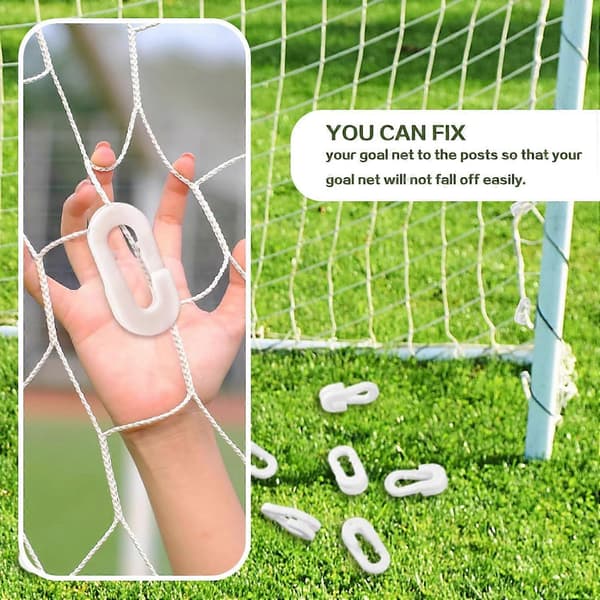 Fodboldmålsnet Clips - 20 stk. Fodboldmål Tilbehør - Let at montere Plastic_Gift