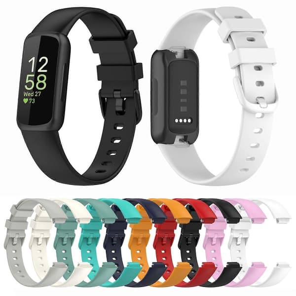 Silikone urrem til Fitbit Inspire3, Størrelse: L Størrelse L Størrelse