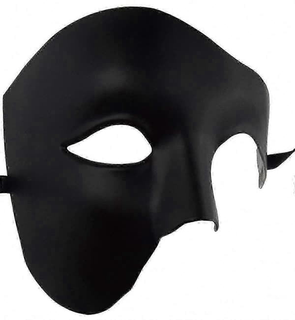 Herre Phantom of the Opera Halvansigtsmaske til Maskerade