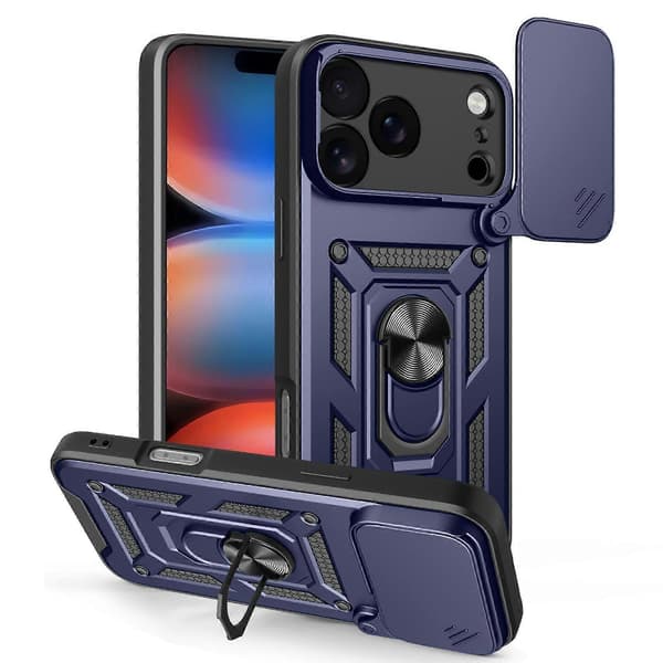 Skjutbart kameraskydd Design TPU+PC Telefonfodral (För iPhone 17 Pro Max)