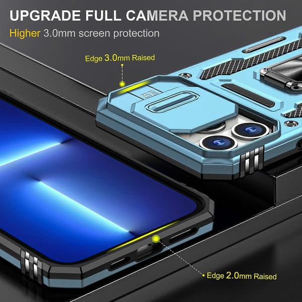 Armor PC + TPU Kamerabeskyttelse Telefondeksel (For iPhone 15 Pro)