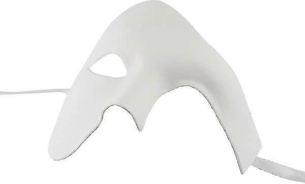 Miesten naamio Halloween Oopperan kummitus naamiaisnaamio White