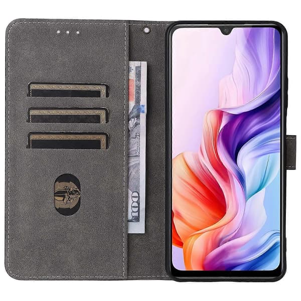 Wallet Case for ZTE Blade V70 Max nubia V70 Max with RFID Blocking, PU Leather, Viewing Stand (Blue, Blue)