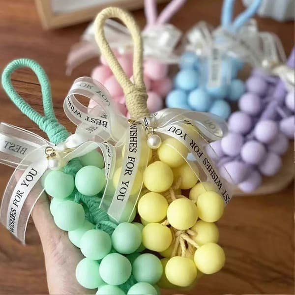 Grape Soap, Handmade Grape Soap on a Rope, Decorative and Aromatic Soaps for Fresh Air Washing_5