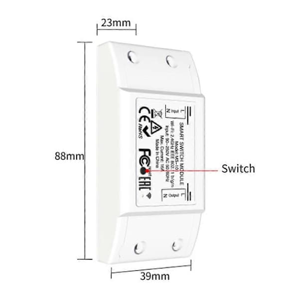 16A Bluetooth Smart Switch med 3-grupps panelfjärrkontroll Vit