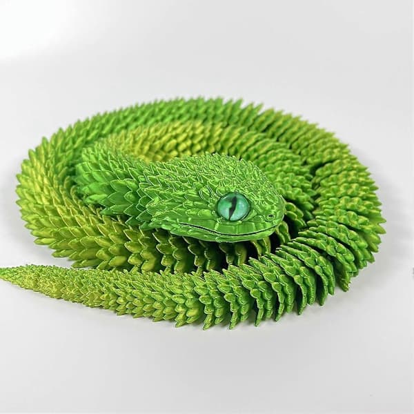 3D Viper Multi-Joint Rörlig 3D Orm Flexibel Ledad Figur Modell Present Present 3D Present B_Kvalitetsgåvor