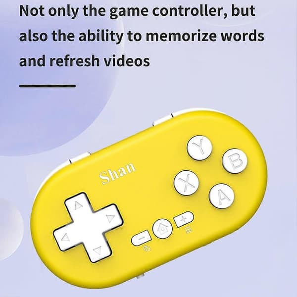 Mini Game Trådløs Controller Håndholdt Spillekonsol Bærbar Lommecontroller Bluetooth 5.0 til PC Android og MacOS A Röd