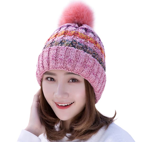 Trendy hue med pompon til damer_Special gave
