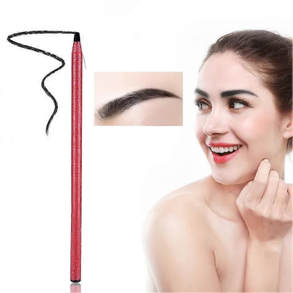 Semi-permanent Microblading Tattoo Tool Positioning Waterproof Long-lasting Eyebrow Pencil Black