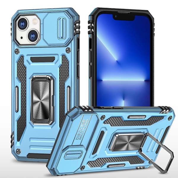 Armor PC + TPU Camera Protection Phone Case (For iPhone 15)