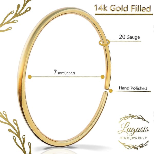 Liten näsring 20 G näspiercingring - 14K guldfylld näspiercingring_present