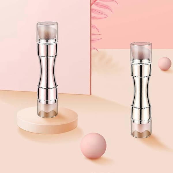 4-in-1 Retractable Metal Makeup Brush