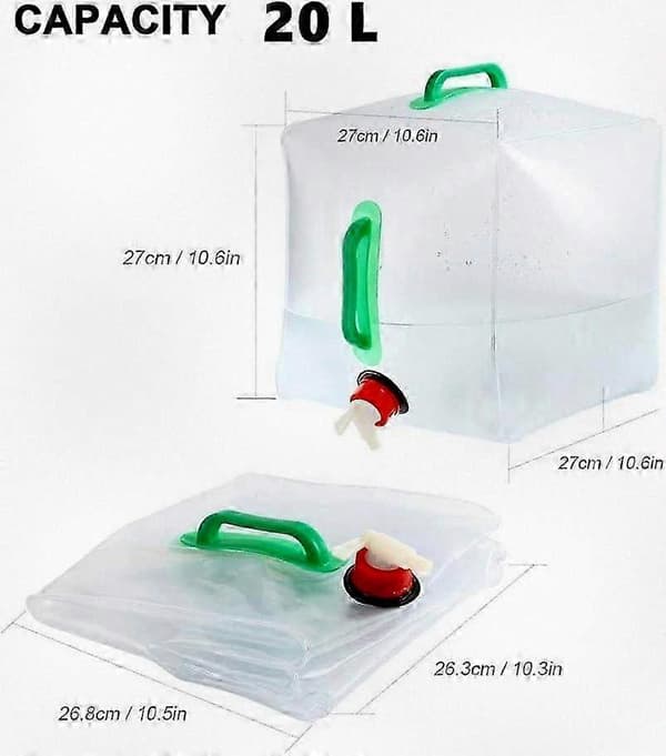 Foldable Water Storage Container Collapsible Portable Water Bag BPA-Free