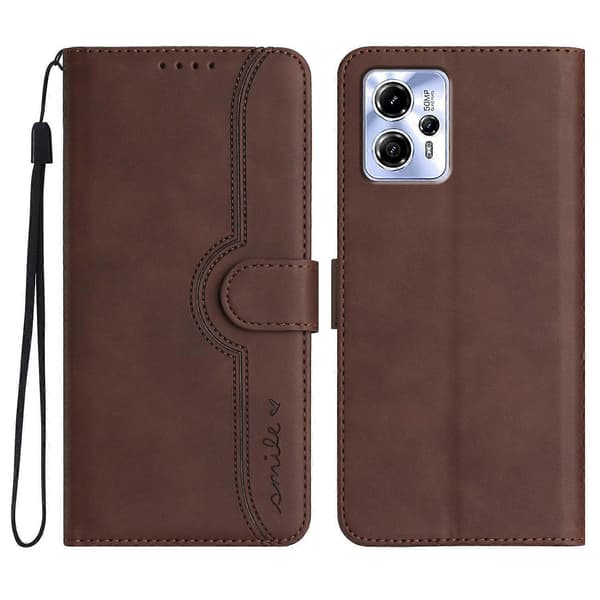 Hjerteformet Læderlignende Telefoncover (Til Motorola Moto G23)