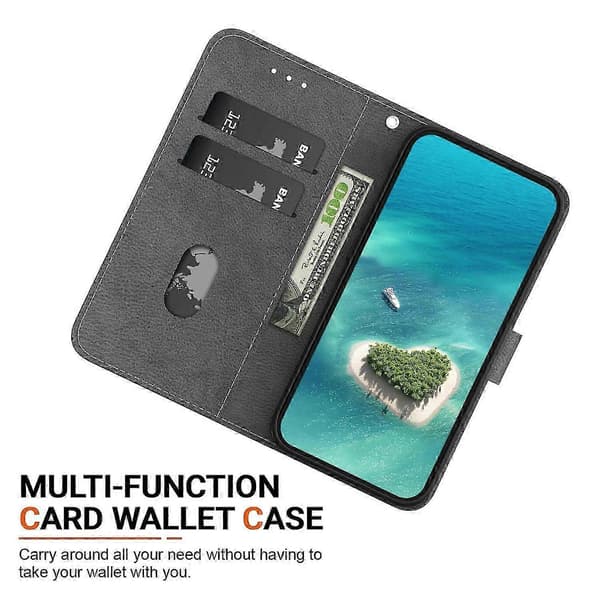 For Samsung Galaxy A26 5G Case Pattern Print Anti-Fall Leather Flip Wallet Phone Case with Lanyard (Three Elephants)