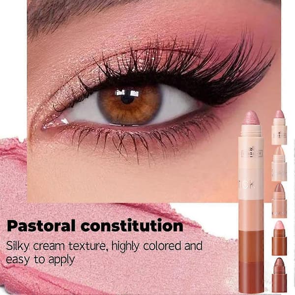 5-i-1 Mini Eyeshadow Pen Kit Velvet Matte Shimmer Highlighter Makeup