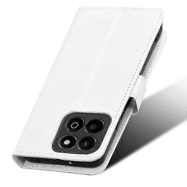 Honor 200 Smart 5G Case with Magnetic Closure & Card Slots (White)