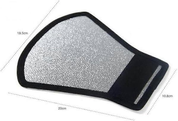 1 stk. blitsdiffusorreflektor Premium tosidig sølv/hvit bøybar blitsreflektorsett med elastisk stropp